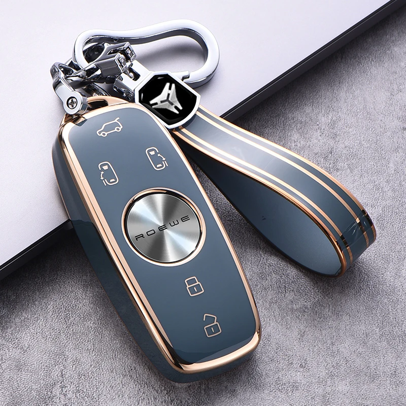 Чехол для автомобильного ключа из ТПУ чехол-брелок sаик Roewe IMAX8 MPV EV RX9 2021 2022 2023