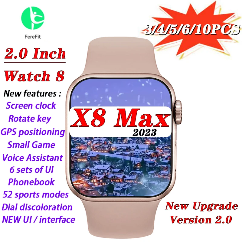 

Новинка 2023, умные часы X8 Max для мужчин и женщин, оптовая продажа