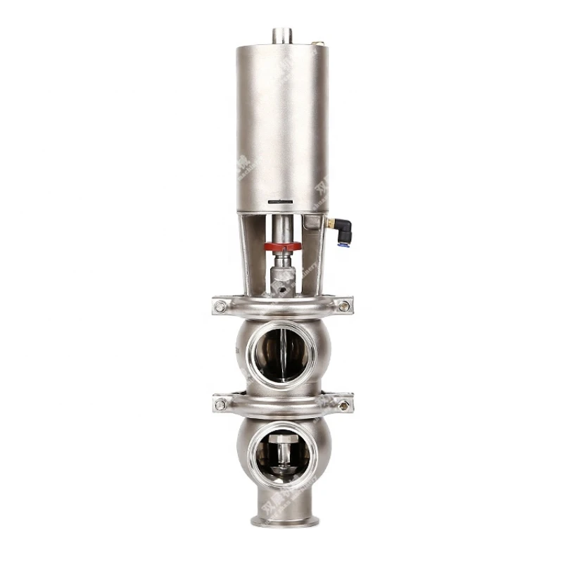 

Sanitary Pneumatic Tri Clamp Shutoff valve SS304 or SS316L Divert Valve