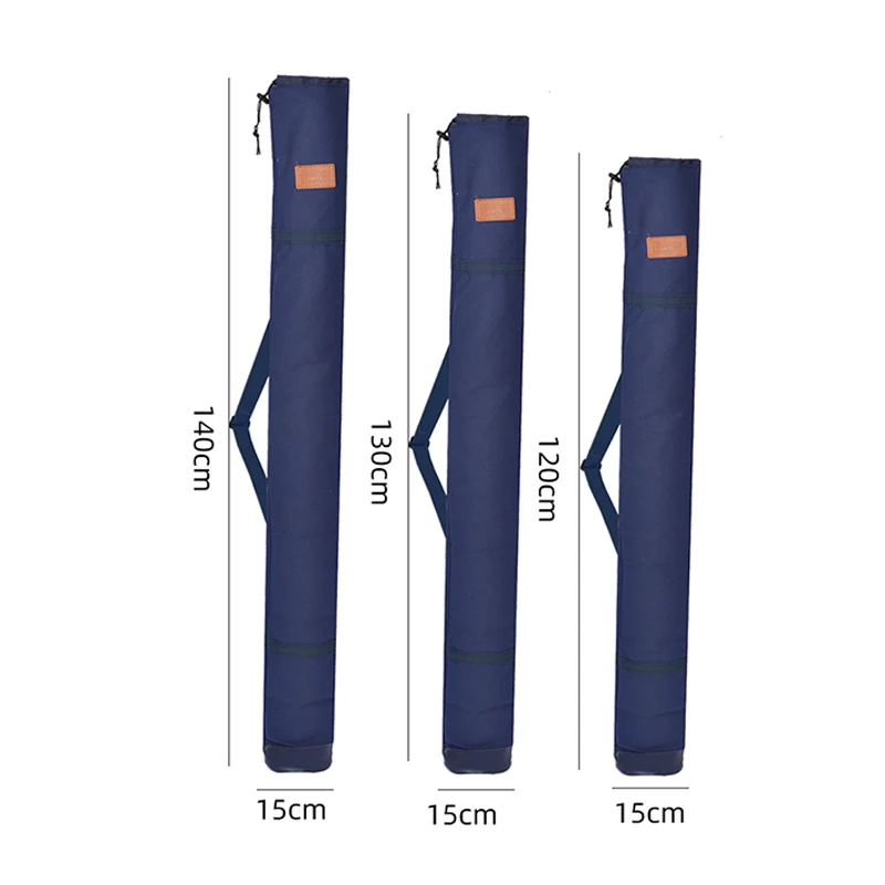 

1.3/1.4m Large-Capacity Folding Portable Fishing Rod Bag Fishing Umbrella Bag Thickening Canvas Rod Bag Fishing Gear Accessories