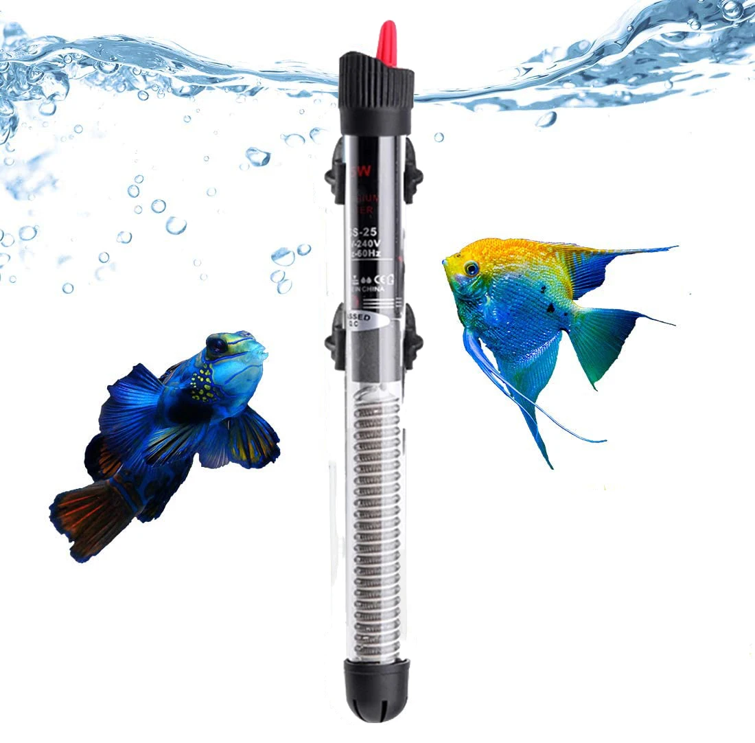 

New Aquarium Heater Rod QuartzGlass Explosion-Proof Submersible Fish Tank Temperature Controller Heat For Saltwater Freshwater