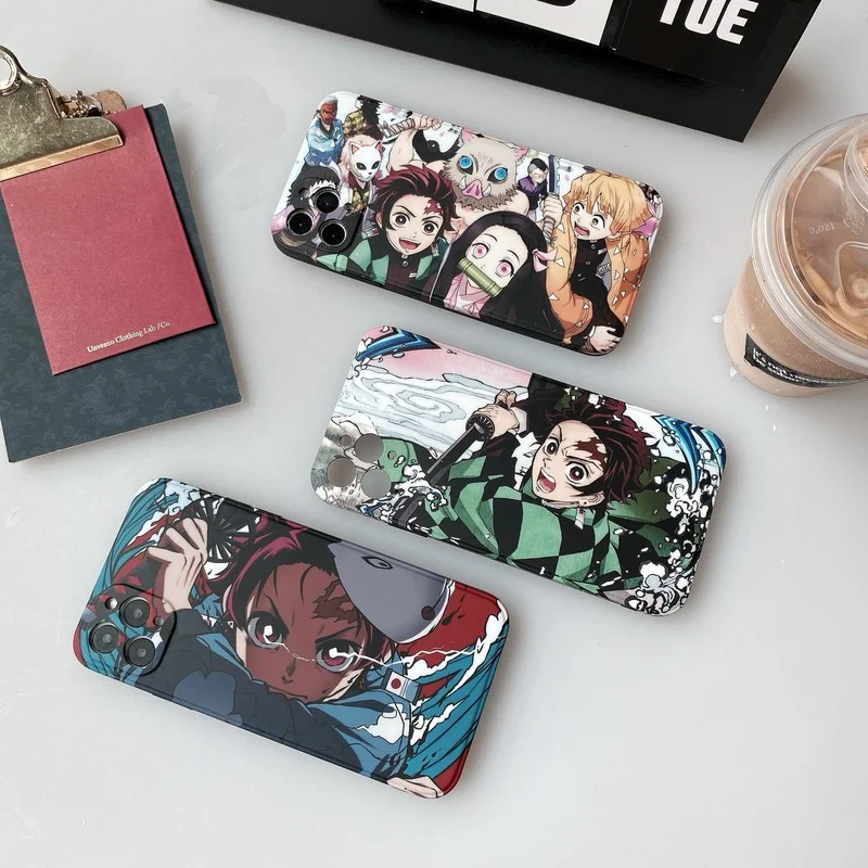 

Anime Demon Slayer Kamado Tanjirou Phone Case Cover for IPhone 7 8 Plus 11 12 13 Pro X XR XS Max Shockproof Case