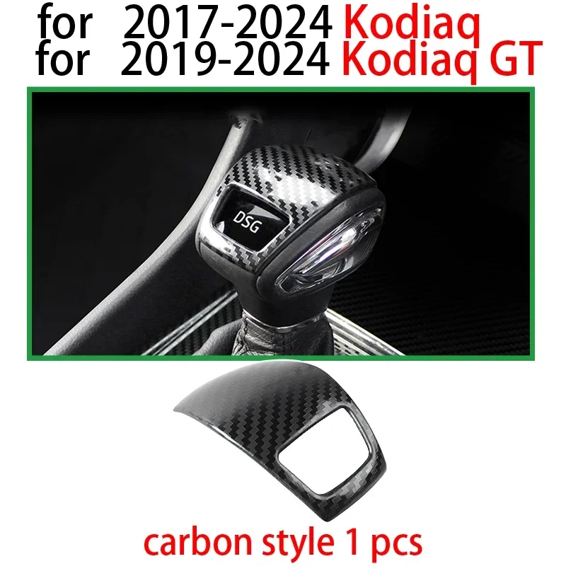 

Автомобильная центральная ручка переключения передач, крышка с блестками, накладка для Skoda 2017-2024 Kodiaq 2019-2024 Kodiaq GT, аксессуары для интерьера