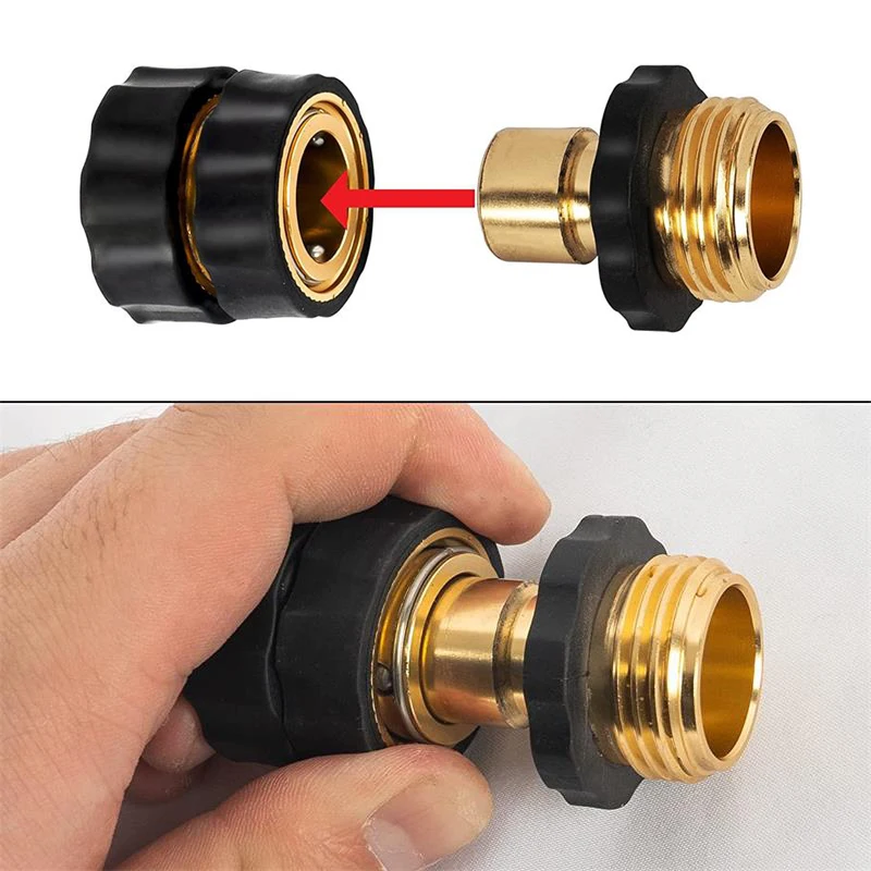 

3/4 Inch Garden Hose Quick Connector Garden Irrigation Hose Connector Garden Quick Connector Garden Irrigation Tools Accessories