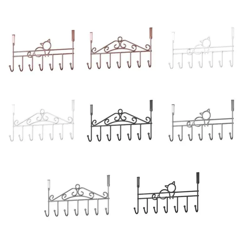 

Over The Door Hooks High Quality Carbon Steel Home Bathroom Organizer Rack Clothe Coat Towel Hanger Bathroom Kitchen Accessories