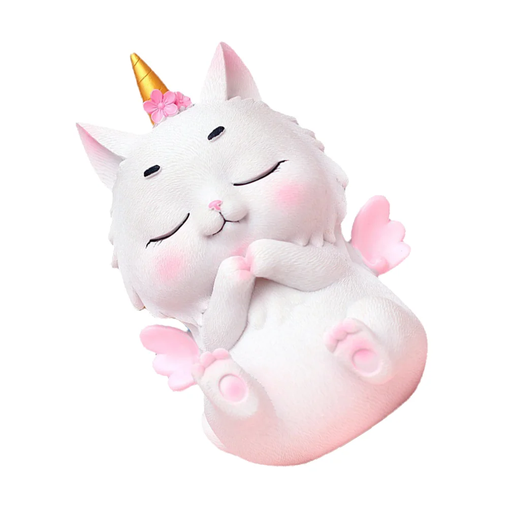 

Kitten Piggy Bank Kid Coin Pot Change Containers House Decorations Home Saving Pots Money Cans Table Unicorn Shaped Kids Banks