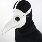 Забавная маска Чумного доктора в средневековом стимпанк, латексные маски для косплея в стиле панк с клювом для взрослых, реквизит для косплея на Хэллоуин и Рождество