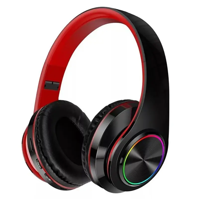 B39 Wireless Bluetooth Headphones with Colorful Light, Plug-and-Play Card Slot, Perfect for Gaming and Music 4