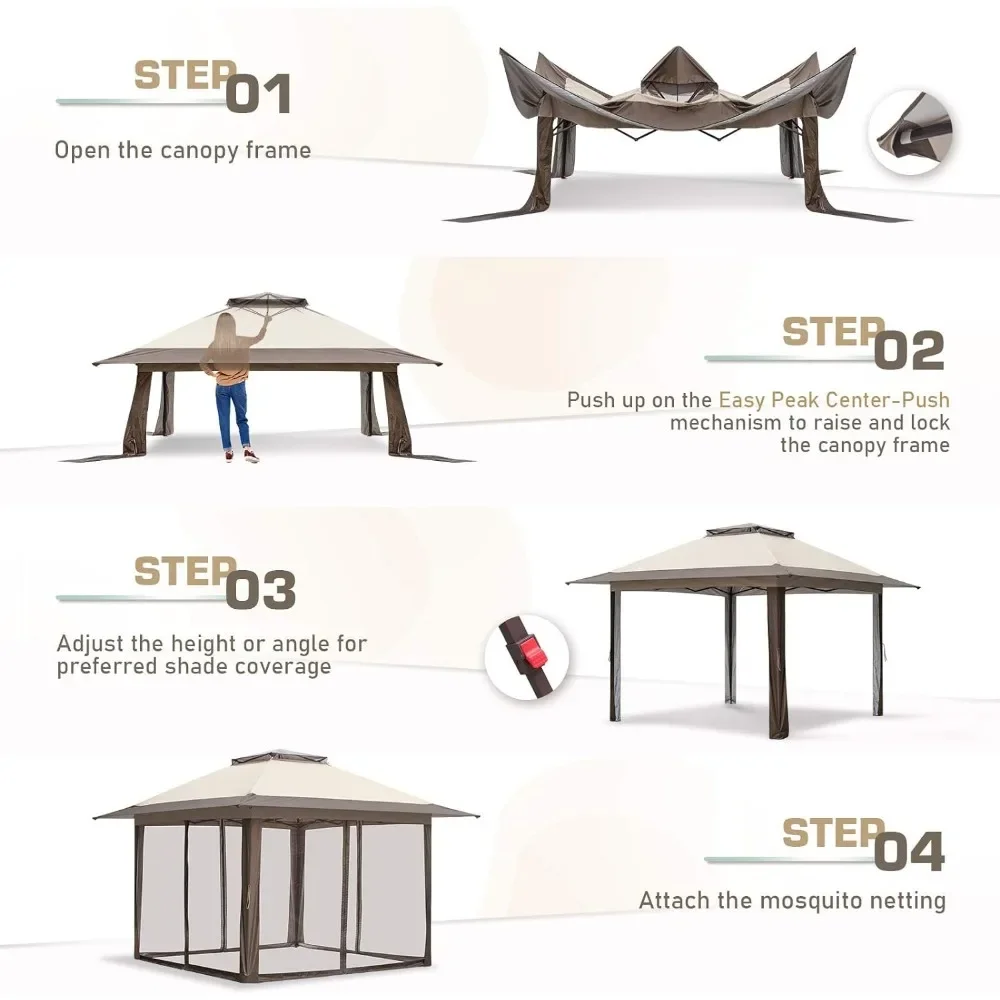 Складной тент экранированный навес с москитной сеткой беседка для патио и двора