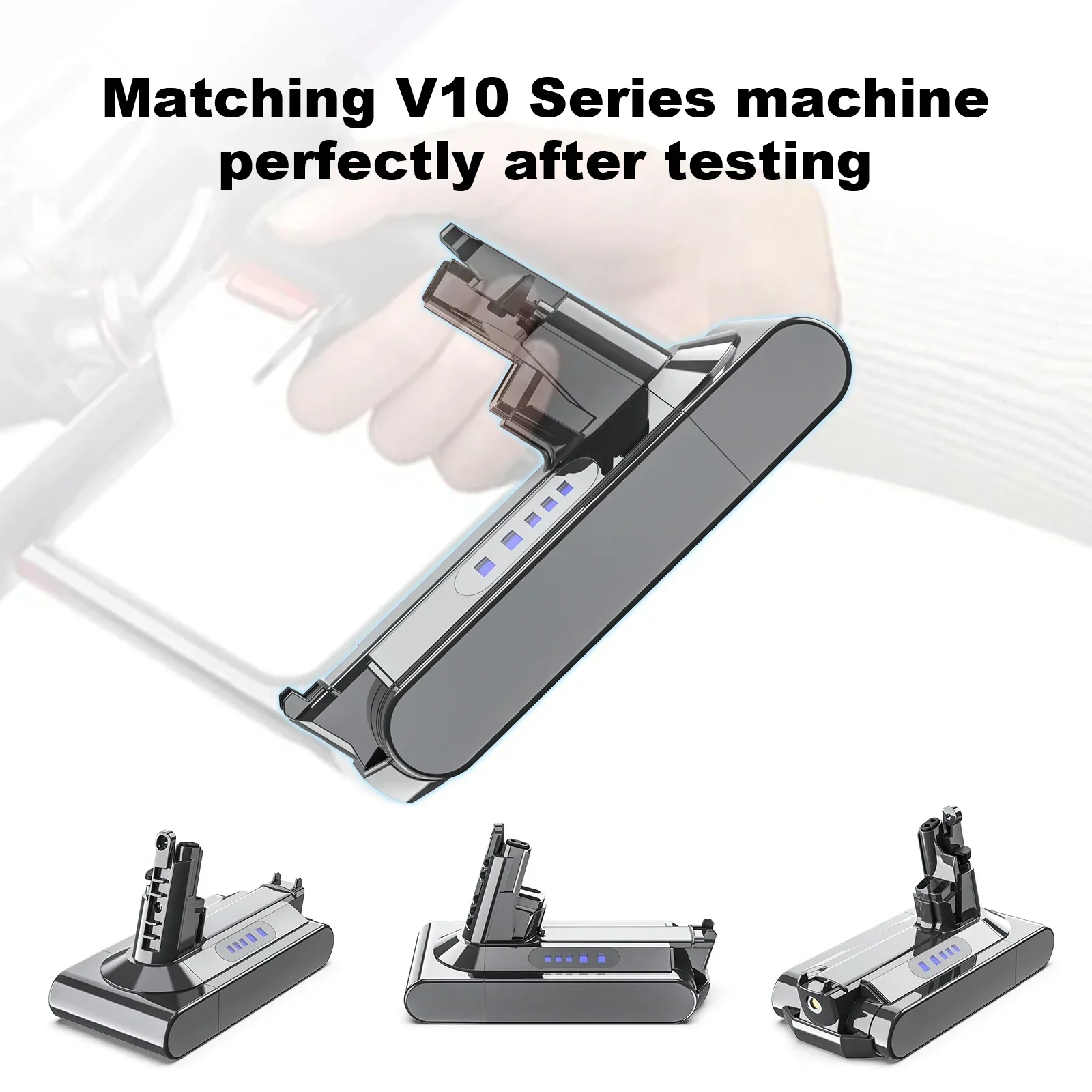 Фото  Сменный литий-ионный аккумулятор V10 25,2 В 12800 мА для Dyson V10 Cleaner RH-10 SV12, аккумулятор 7-элементный (206340) SV14 7INR21/70 №4