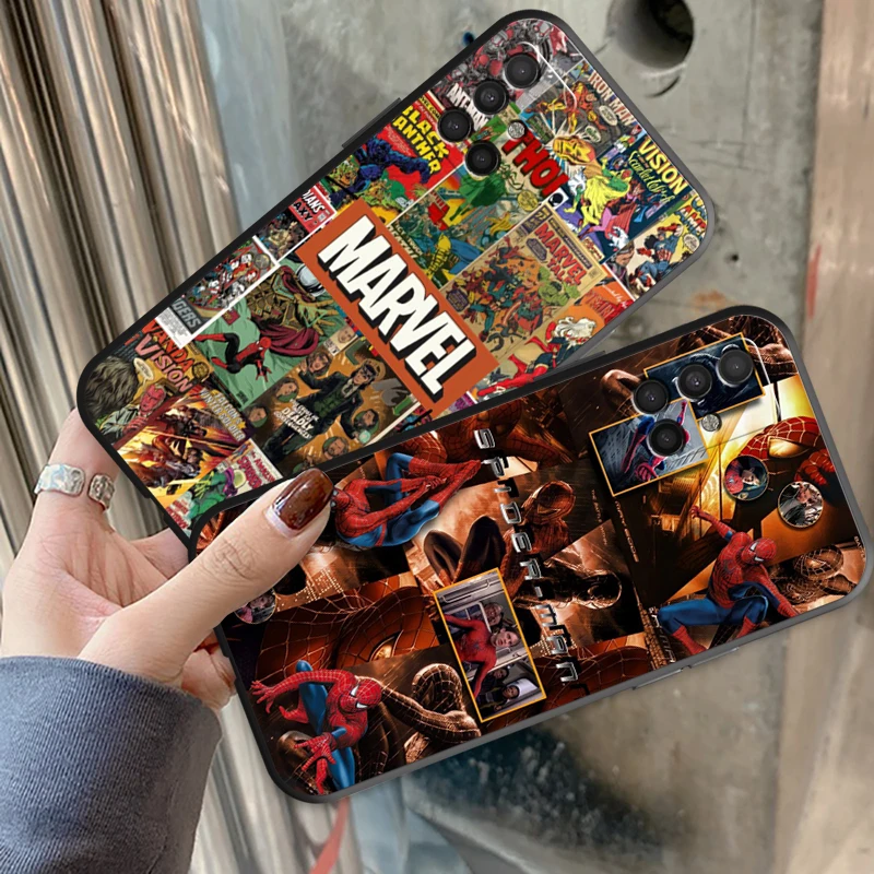 

US MARVEL Anime Phone Cases For Samsung M11 M12 M10 M20 M22 M30 Soft Funda Shell ShockProof Back Cover Unisex Smartphone Coque