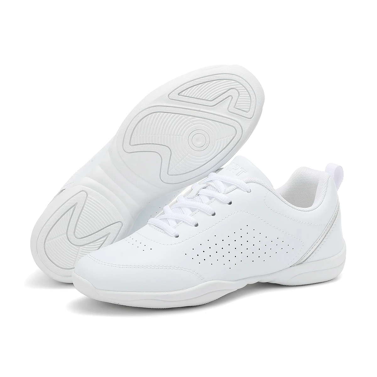 Marwoo 2413 белые кроссовки для танцев девочек черлидинга спортивные тренировочные