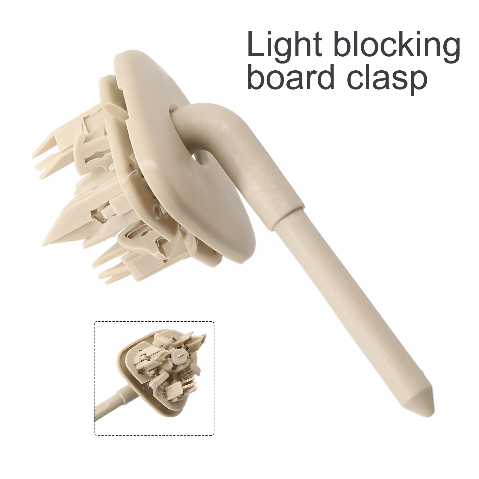 

1x Sun Visor Shaft Interior Sun Visor Fixed Clip Rotation Beige For Corolla 03-12 For BYD F3 F3R Sun Visor Holder Clamp Fastener