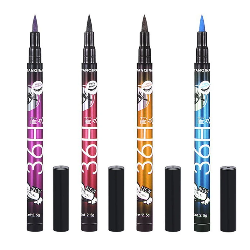 

Waterproof Eyeliner Pencil 36H Long-Lasting Precision Black Liquid Eye Liner Pen Makeup Quick-Dry No Blooming Cosmetics Tools