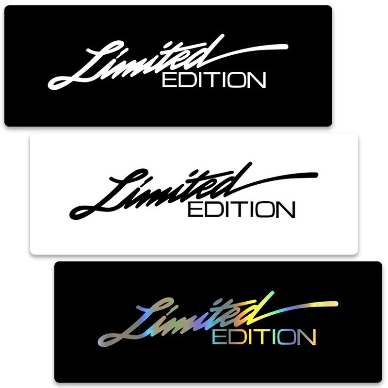 

Car Stickers LIMITED EDITION Vinyl Sticker Creative Fashion Car-styling Decoration Auto Body Window Glass Decoration Laser Decal