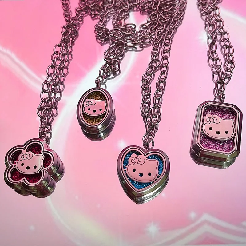

Hello Kitty Necklace Kawaii Sanrio Anime Sweet Ktcat Cute Cartoon Character Personality Jewelry Girlfriend Gifts Toy for Girls