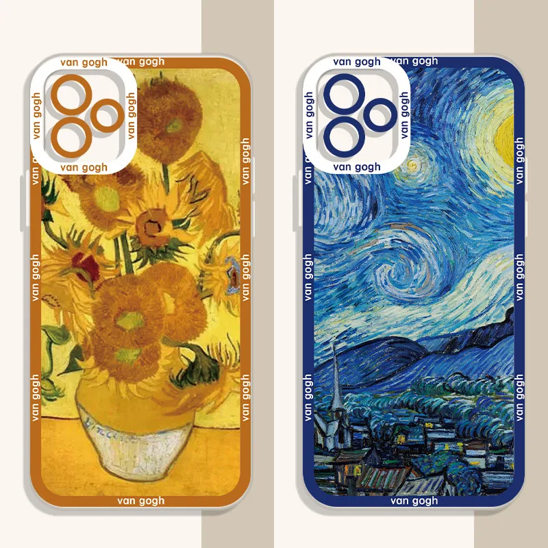 

World Famous Paintings Case For Huawei Honor 10 10i 20 20i 30 30S Lite 50 60 SE 70 8X 9X Pro V20 V30 V40 Clear Shockproof Cover