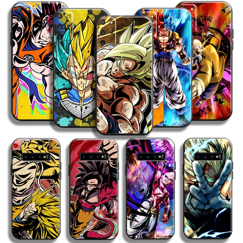 

Japan Anime Dragon Ball Goku Phone Case For Samsung Galaxy S22 S21 S20 S10 10E S9 Plus S22 S21 S20 Ultra FE 5G Soft Back Coque
