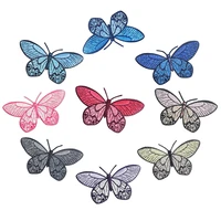 cute butterfly embroidery patch decoration diy sewing patches for woman clothes dress bag shoes hat appliques for clothing