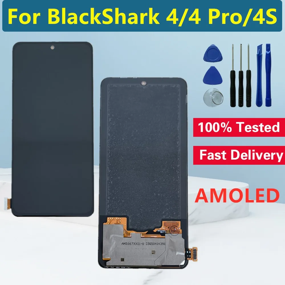 

AMOLED For Xiaomi BlackShark 4 4 Pro 4S 4S Pro PRS-H0/A0 LCD Screen Touch Screen Digitizer For Black Shark 4 4 Pro LCD Display