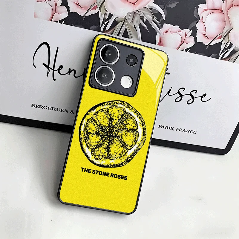 Фото Стеклянный чехол для телефона S-Stone R-Roses для Xiaomi Redmi Note 15 14 13 12 Pro Plus 11 11S 12S 11T 5G 10, противоударный чехол-накладка №4