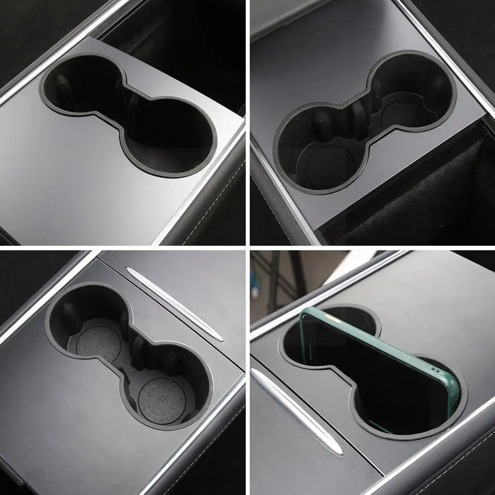 

Water Cup Holder For Model 3 Center Accessories Water Proof Car Coasters For Model Y Car Model3 Y9n5