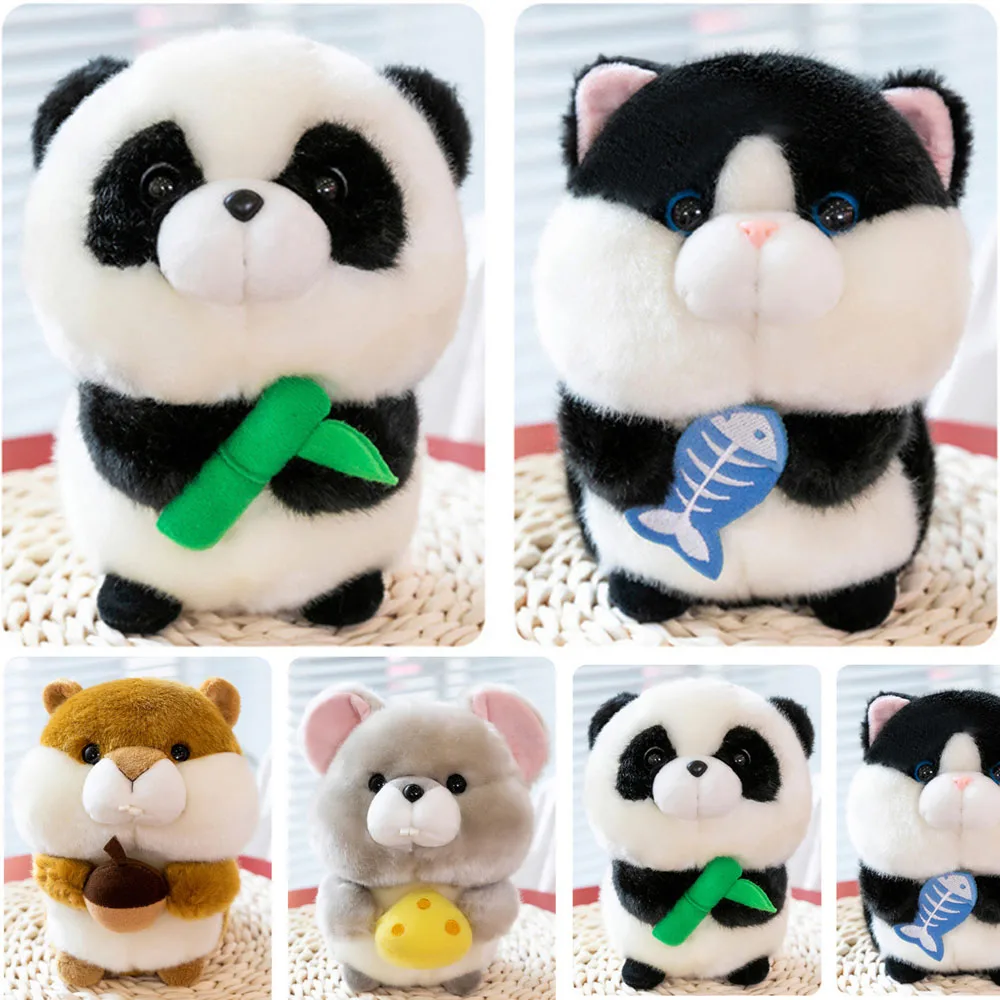 

Kawaii Panda Plush Toys Like Real Wild Animals Plush Toys Cute Lifelike Panda With Bamboo Stuffed Dolls Gifts For Kids Boy Girls