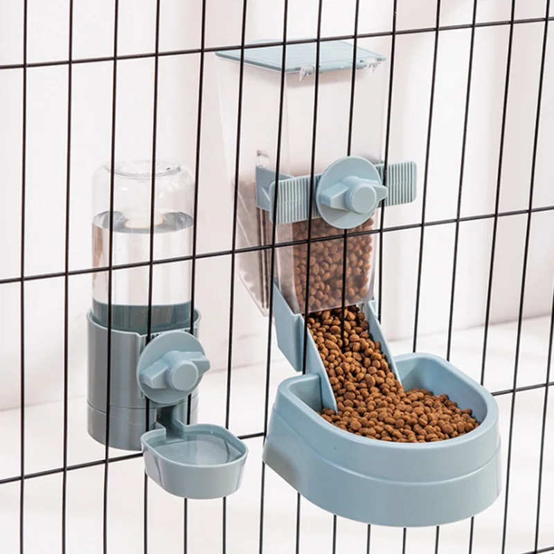 

Automatic Pet Bowls Cage Hanging Feeder Pet Water Bottle Food Container Dispenser Bowl for Cats Dog Accessories Pet Supplies