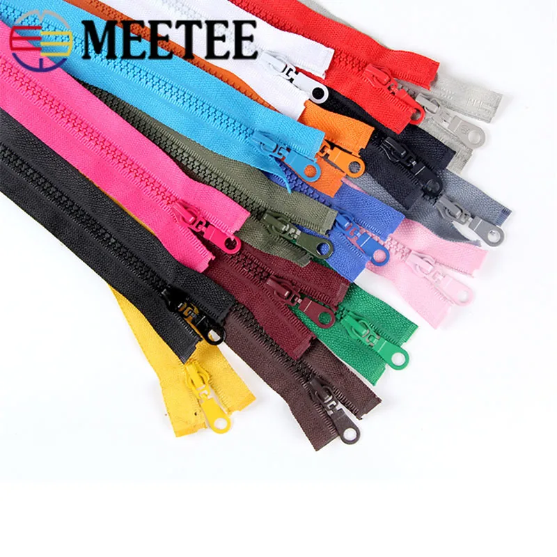 

5pcs 5# Zippers Meetee Open End 70cm Resin Zipper for Sewing Garments Jacket Coat DIY Zip Craft Tailor Tools Accessory ZA003