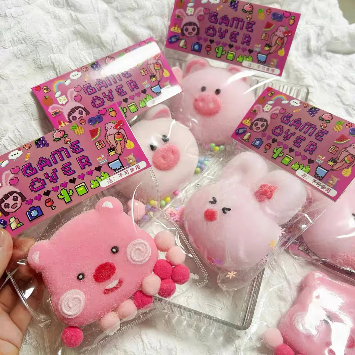 Креативные маленькие свежие Мультяшные милые плюшевые игрушки кролик свинка