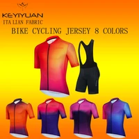 keyiyuan men cycling short jersey pro team aero jersey 8 colors tops road bike mtb short sleeve breathable jerseys