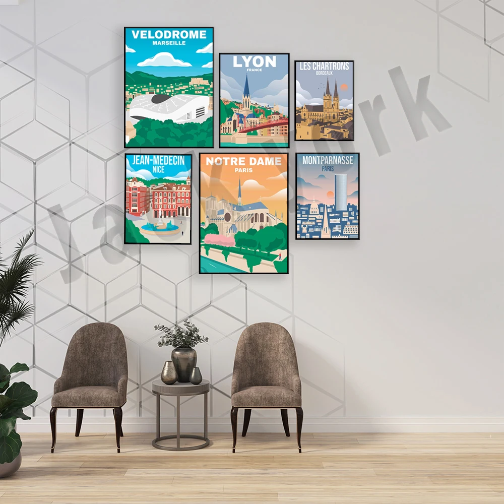 Фото Saint Georges Lyon, Paris Sud Pigalle, Paris Montparnasse, Nice Gambetta, Marseille Croisette, Travel poste Place Bellecour Lyon №3