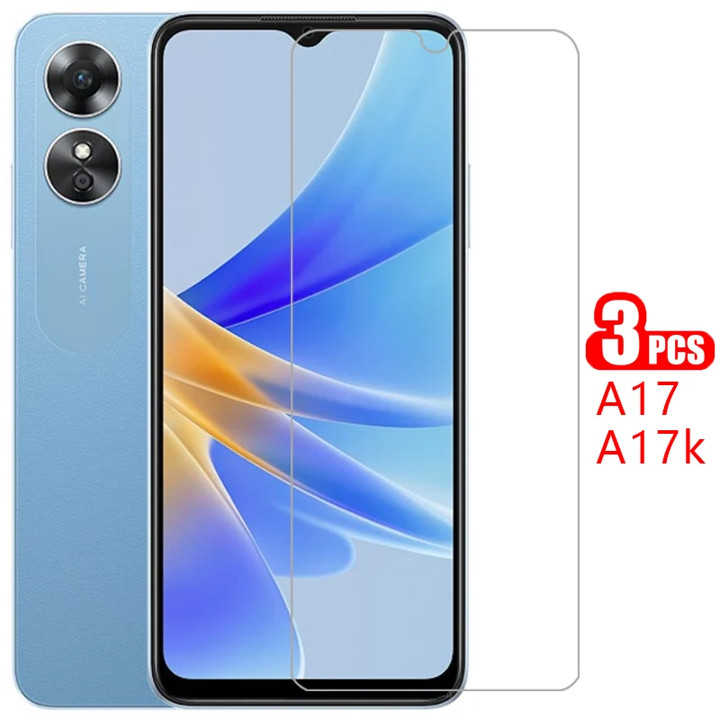 Защитное закаленное стекло для oppo a17 a17k защита экрана на oppoa17 a 17 k 17a пленка