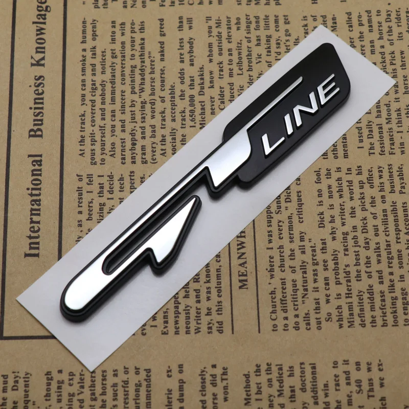 Новинка, 1 шт., эмблема автомобиля Atuo, 3D наклейка, логотип GT Line, буквы, наклейки для Kia Forte Ceed Stinger Shuma Rio Sportage Soul Cerato Accesso (art.: 3920d49e5f4ed) - 3920d49e5f4ed