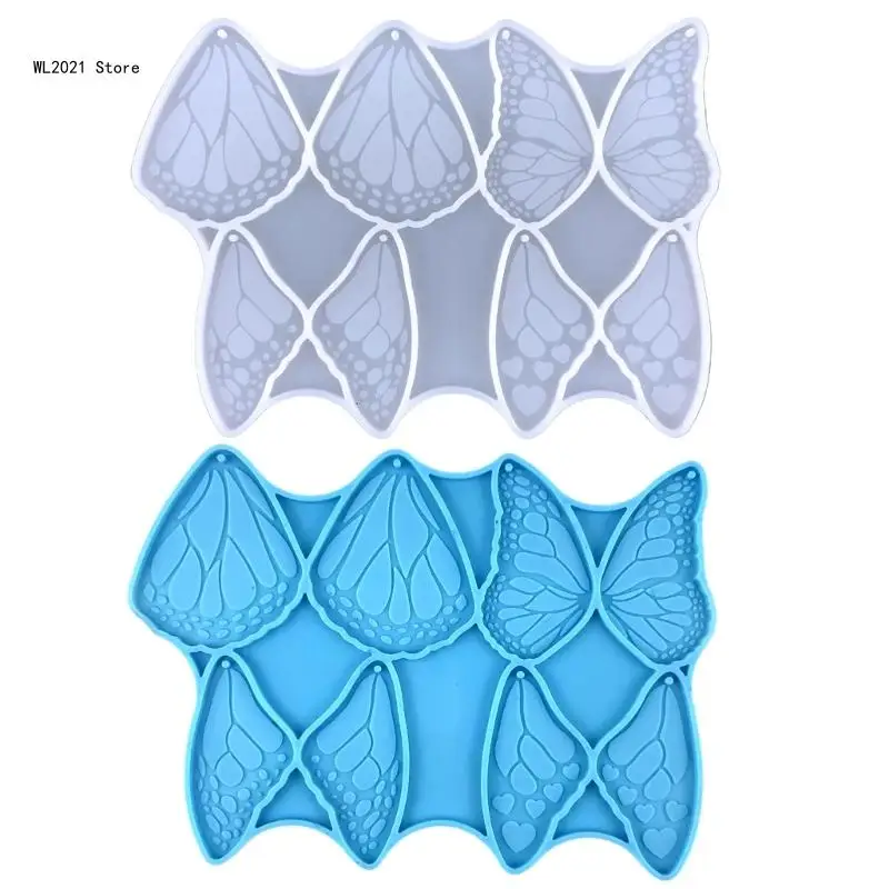 

Keychain Silicone Resin Mold,Butterfly-Resin Mold DIY Car Pendant Earrings Mold