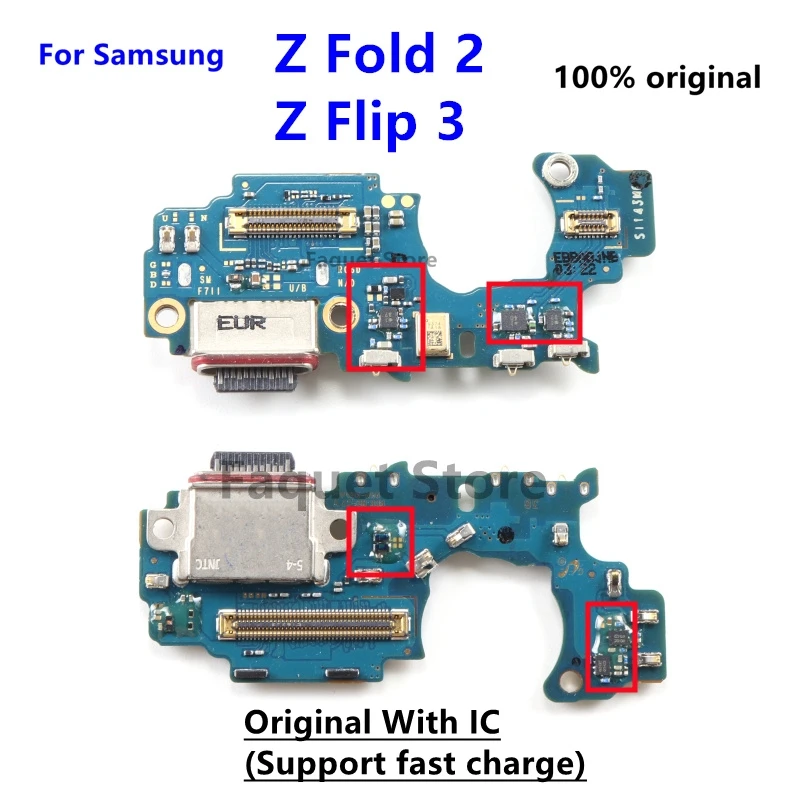 

Оригинальная новая зарядная Плата USB, док-порт, разъем для Samsung Z Fold 2 F916 F916U F916N Z Flip 3 F700 F707B F711B