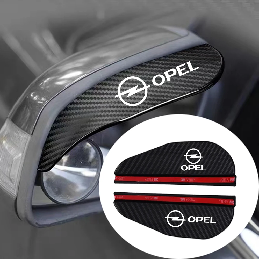 Автомобильное зеркало заднего вида с защитой от дождя и бровей, 2 шт., Аксессуары для автомобилей Opel Insignia Adam Zafira Grandland Meriva OPC