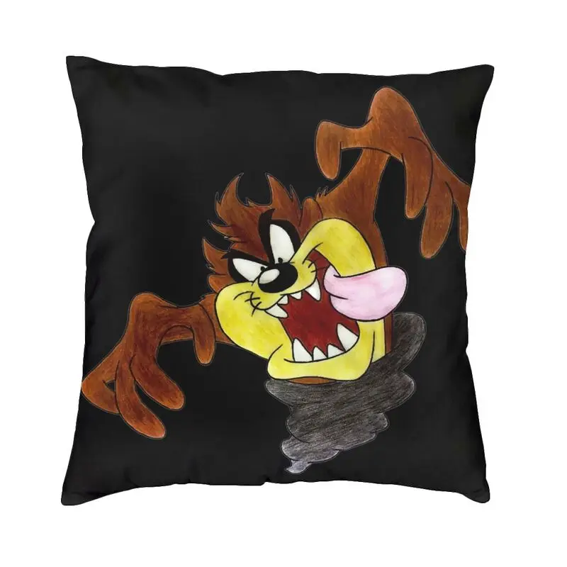 

Cartoon Tasmanian Devil Pillowcover Home Decorative Taz Cushion Cover Throw Pillow for Sofa Double-sided Printing