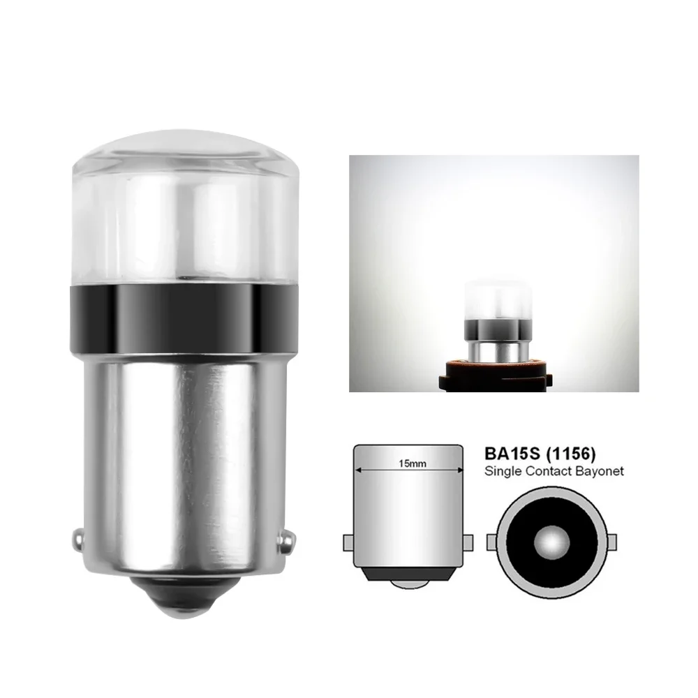 

10 шт. R3W Mini Led 1156 BA15S BAY15D 1157 Автомобильные сигнальные лампы дневного света 12 В 24 В Автомобильные противотуманные фары Белый Красный Желтый
