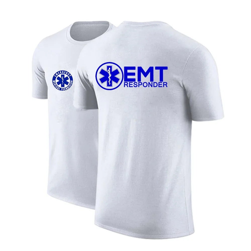 Летняя мужская быстросохнущая рубашка с коротким рукавом для экстренных людей