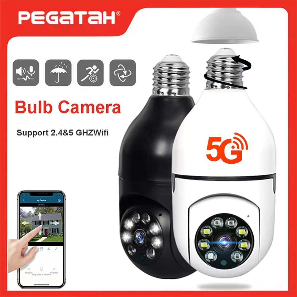 5g wifi câmera de vigilância ip visão noturna cor cheia automático humano rastreamento zoom digital vídeo monitor segurança em casa câmeras