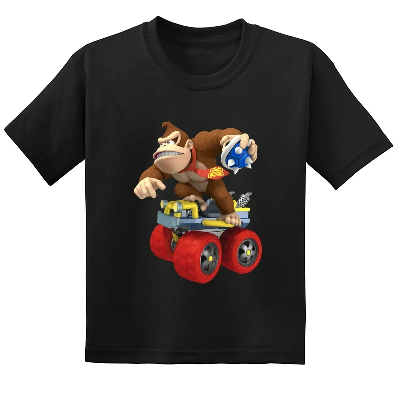 Детская Забавная Футболка С Мультяшным Принтом Donkey Kong Country