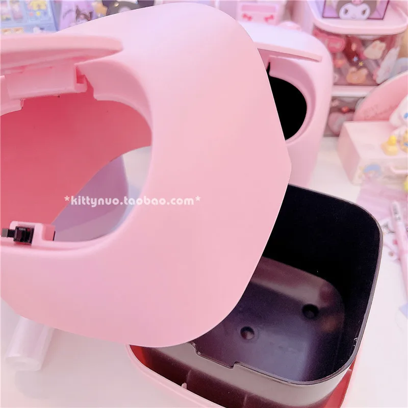 Милая Крышка для мусорного ведра My Melody Littletwinstars Kuromi Kawaii настольная корзина мусора