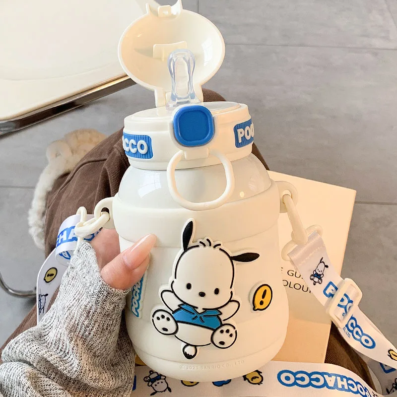 

740 мл кавайная Вакуумная чашка Sanrio Термокружка Kuromi My Melody Милая портативная 316 детский чайник большой емкости праздничные подарки для девочек