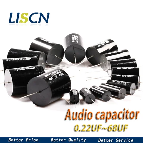 Конденсатор MKP Audiophiler, 2 шт., конденсатор HIFI, лихорадка, безэлектродная аудио металлическая пленка, 400 В, 630 в, 1,5 мкФ, 1,8 мкФ, 2,2 мкФ, 3,3 мкФ, 4,7 мкФ
