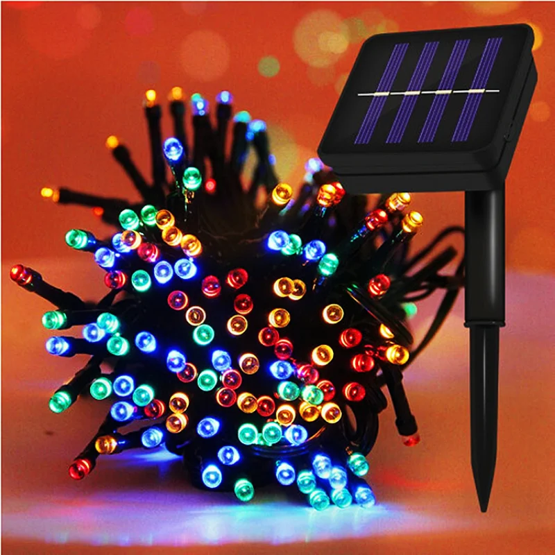 

1~2Pcs LED String Lights Garland Waterproof Solar Light Outdoor Lamp for Christmas Wedding Party Fairy Lights Decoration Garden