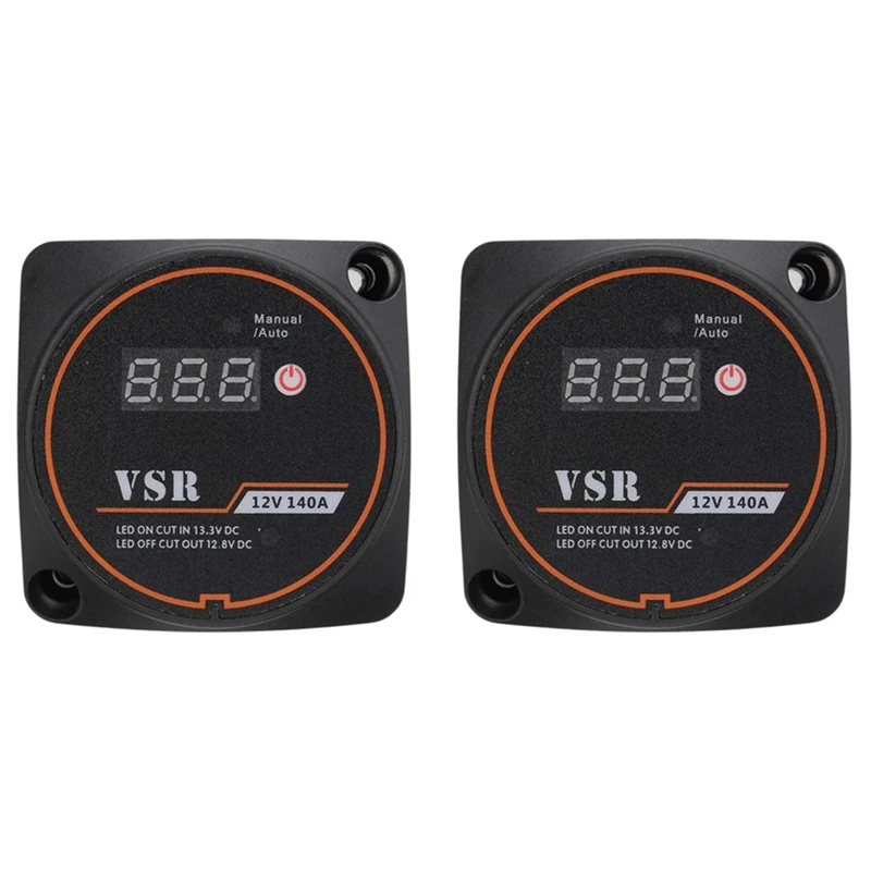 2 комплекта цифровой дисплей прочный двойной аккумулятор Lsolator 12 В а