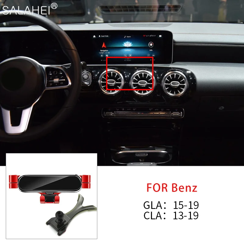 

Gravity Car Mobile Phone Holder For Mercedes Benz GLA 45 AMG X156 CLA W117 C117 GLA200 GLA250 COUPE Air Vent Mount Stand Bracket