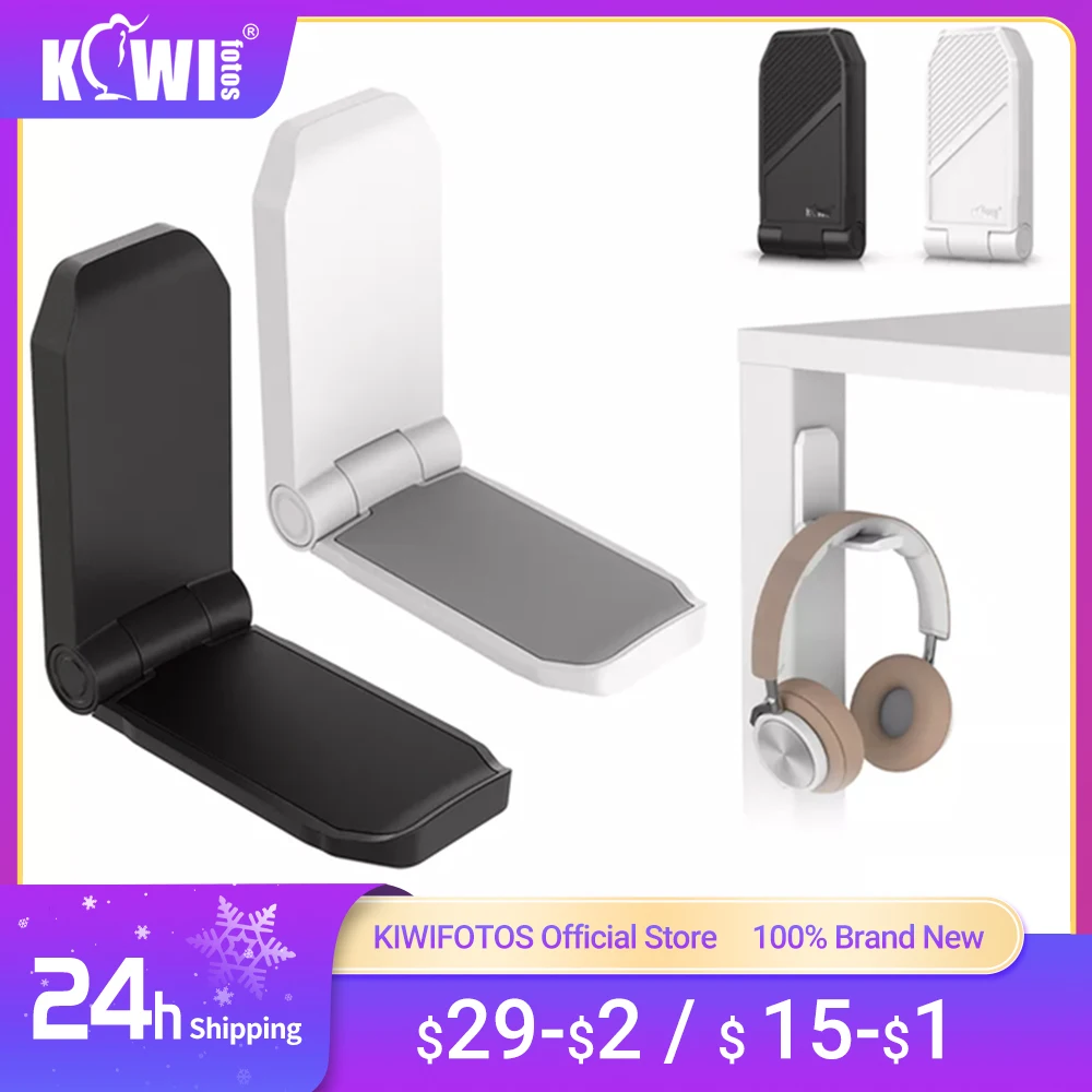 

Headphones Foldable Holder Stand Adhesive Wall Mounted Headset Hanger Hook Desk Computer PC Gaming Earphone Sticky Display Hook