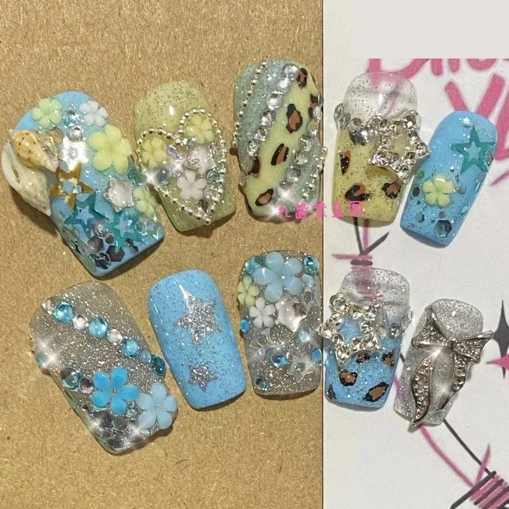 

МИНИСО Накладные ногти Y2K Spice Girl розовые